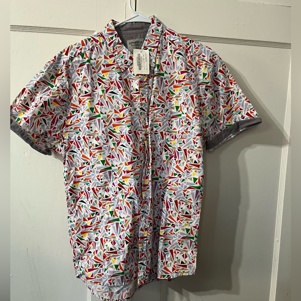 AlphaBeta Kaleidoscope Shirt Large 
Jack Threads NWT